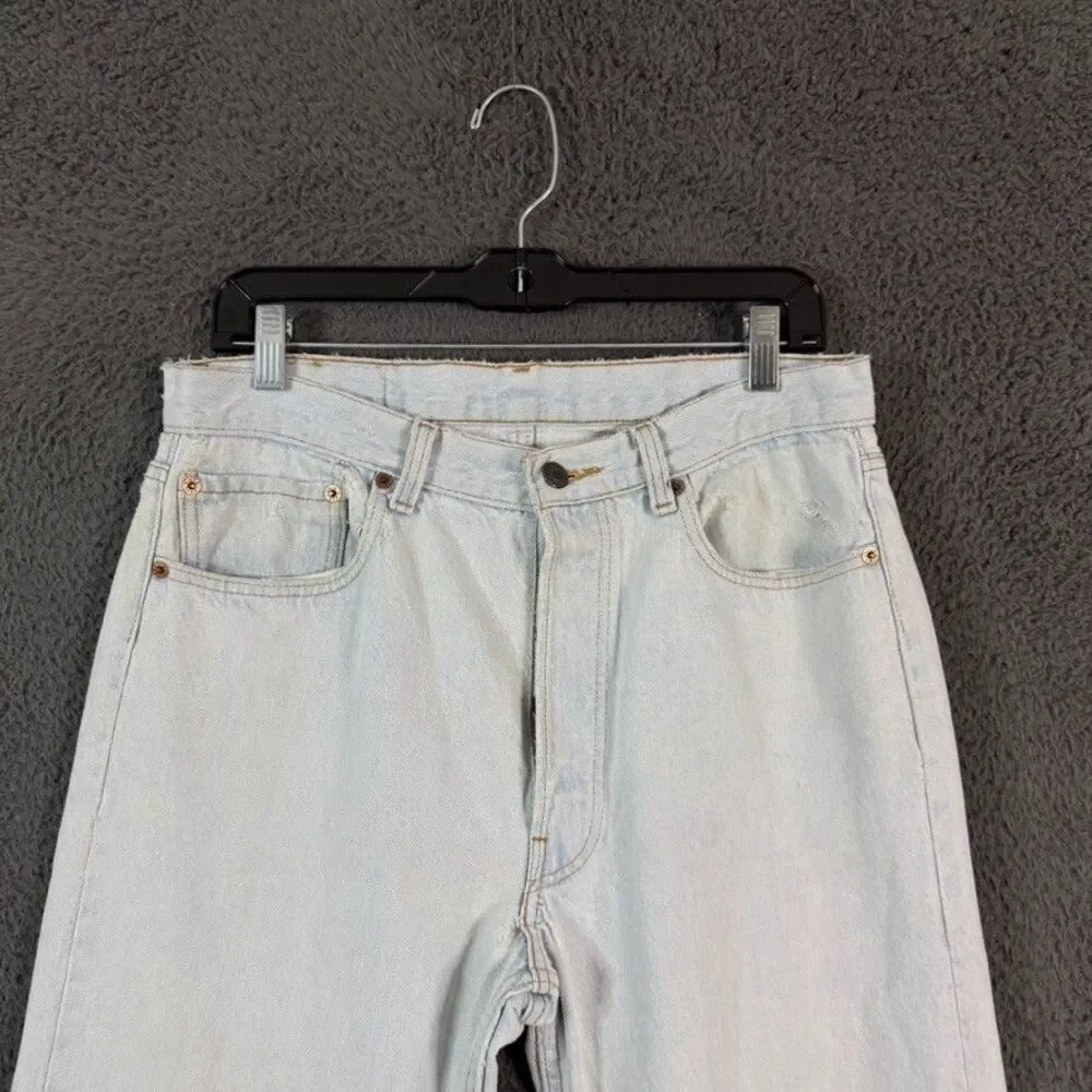 Vtg Levis 501 Jeans Mens 34x30 (Fits 31x29) Blue Stone Wash Made in USA 90s
